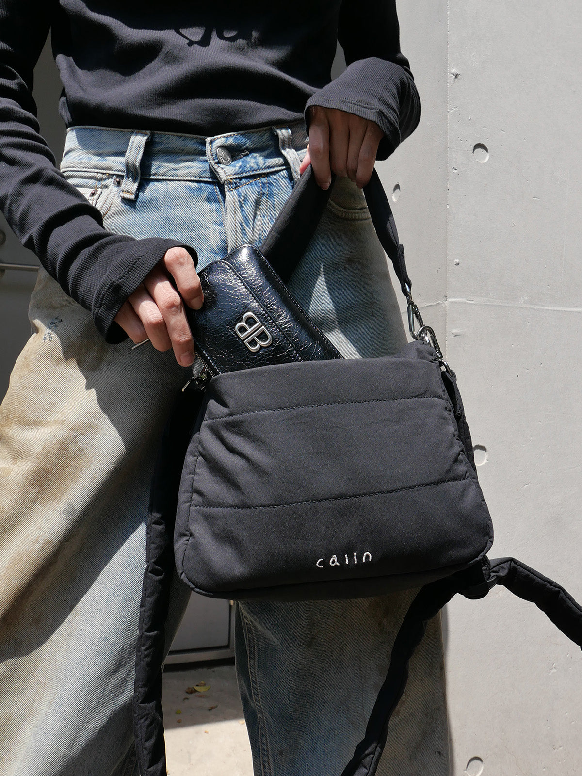 multi parents pouch -BLK-