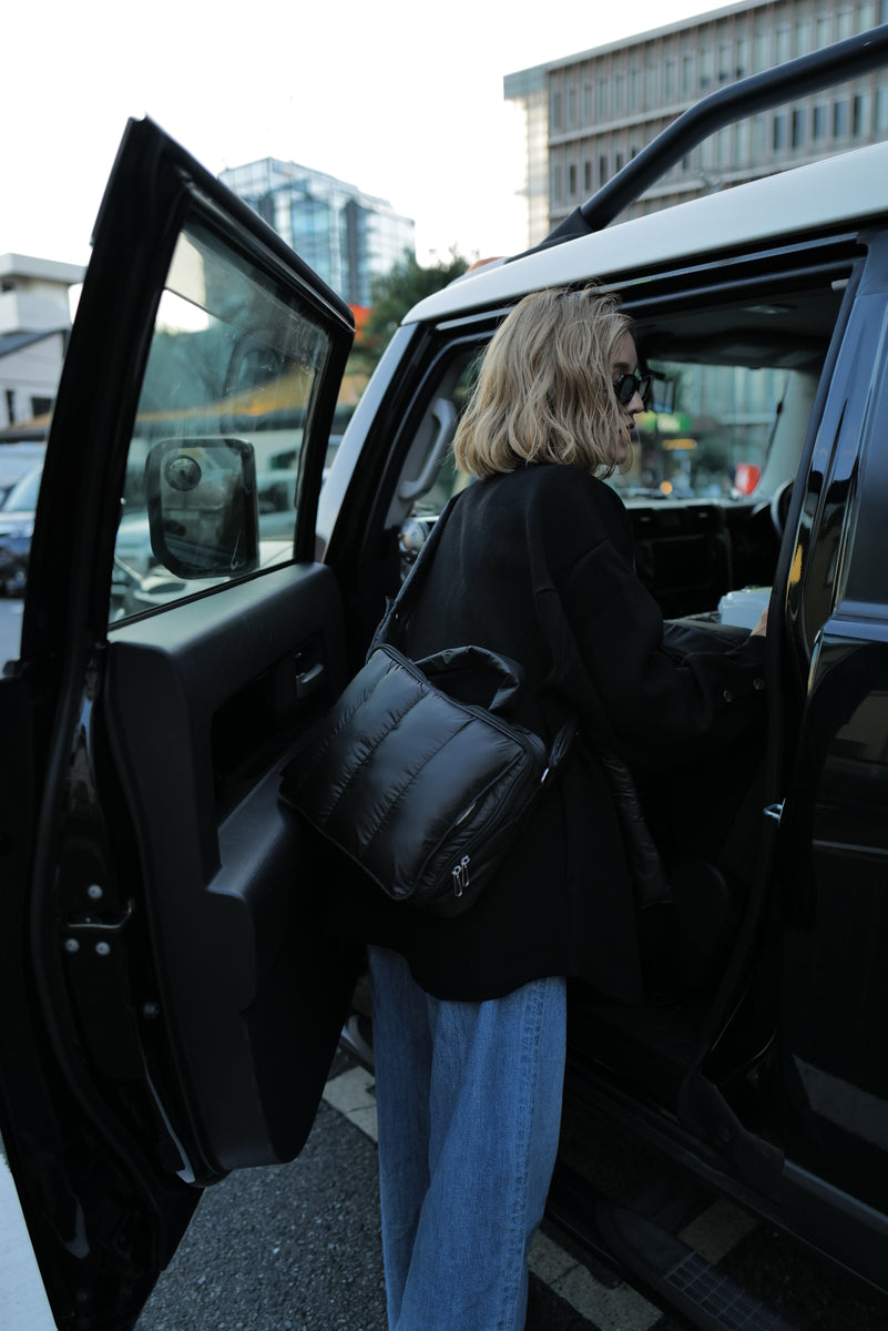 quilting mothers pouch bag -BLK-