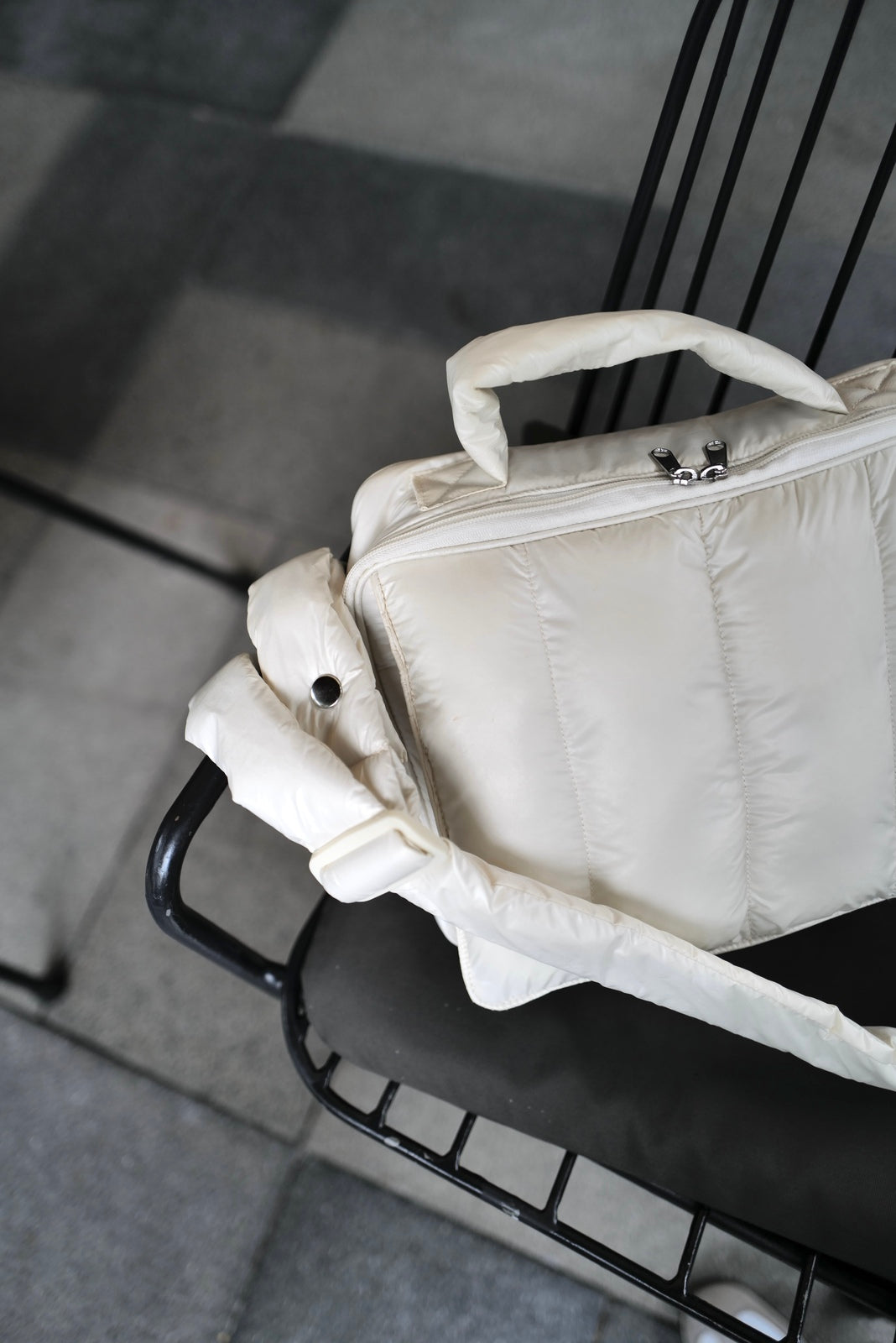 【予約販売:4月下旬〜5月上旬お届け】 quilting mothers pouch bag　-IVO-