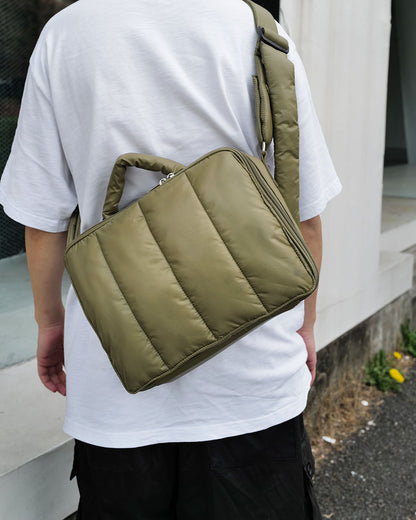 【限定カラー】quilting mothers pouch bag　-KHAKI-