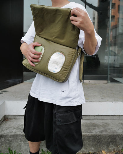 【限定カラー】quilting mothers pouch bag　-KHAKI-