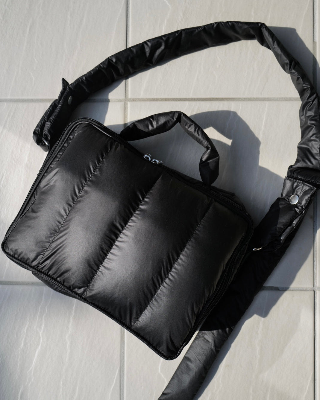 quilting mothers pouch bag　-BLK-