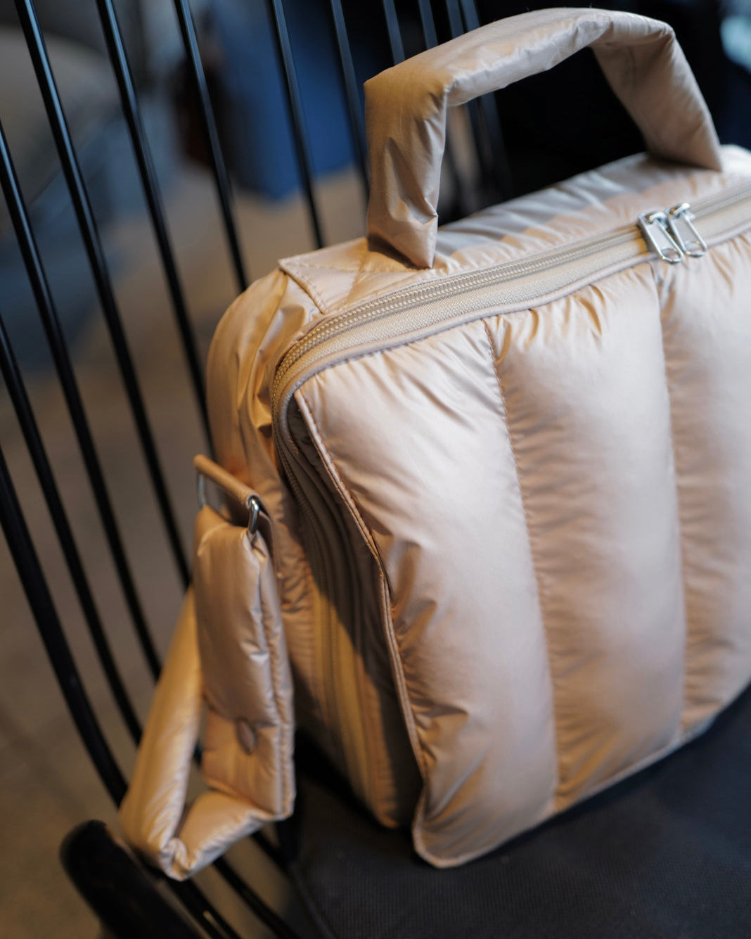 【限定カラー】quilting mothers pouch bag　-LATTE-