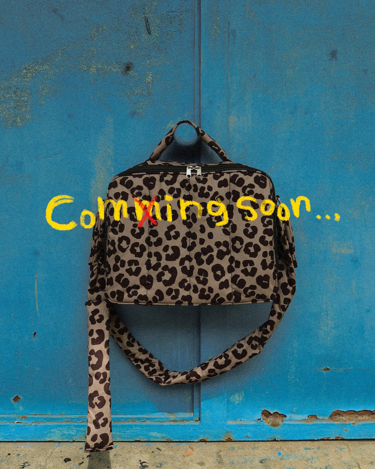quilting mothers pouch bag　-LEOPARD-