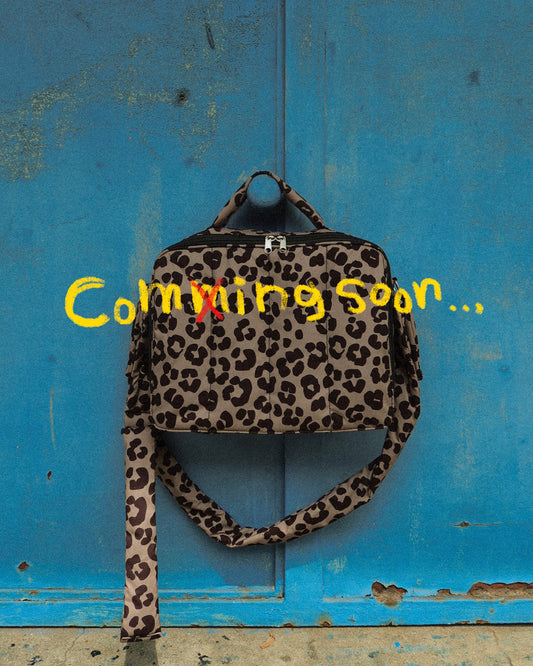 quilting mothers pouch bag　-LEOPARD-