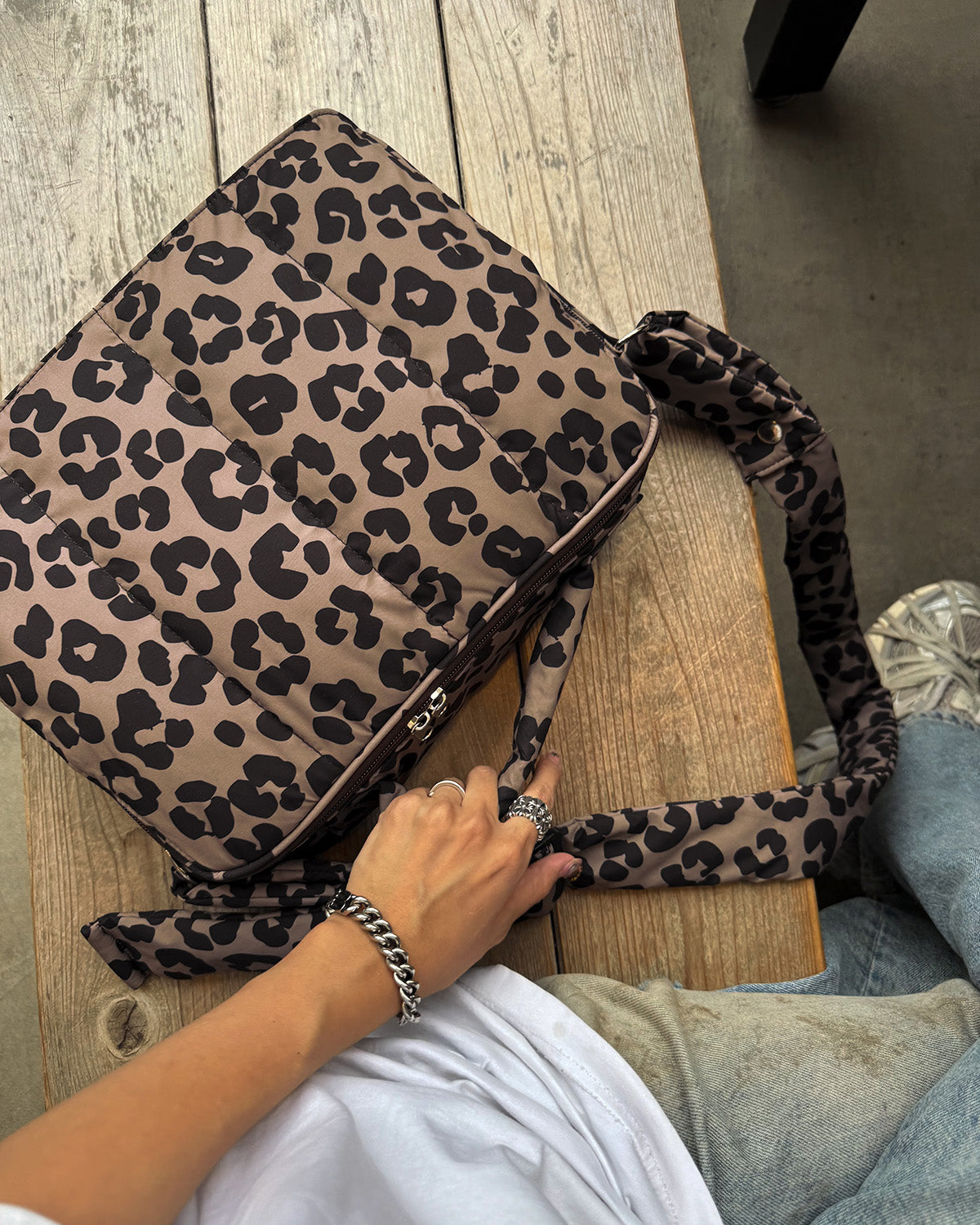 quilting mothers pouch bag -LEOPARD- – Calin ONLINESTORE